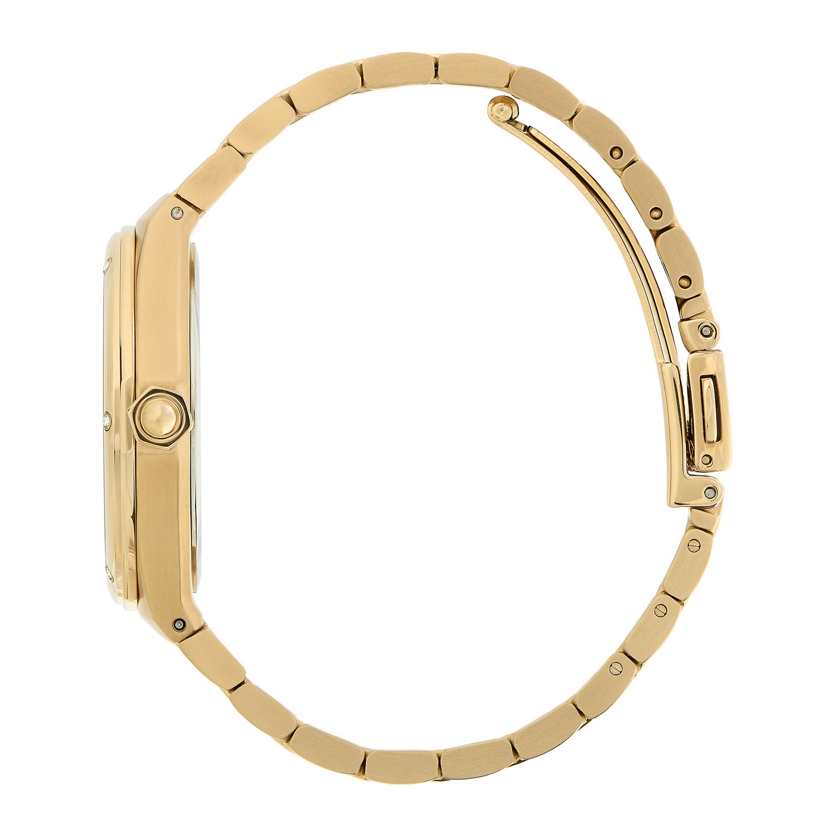 Olivia Burton Sports Luxe 33mm Hexa Green & Gold Bracelet Watch