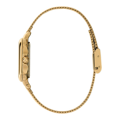 Olivia Burton Classic 28mm Grosvenor Green & Gold Mesh Watch