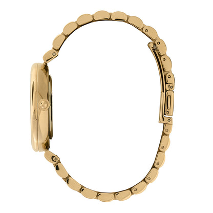 Olivia Burton Signature 36mm Dogwood T-Bar Black & Gold Bracelet Watch