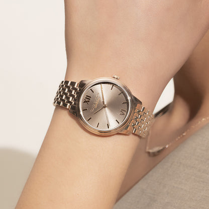Olivia Burton Classic 32mm Swirl Mushroom & Rose Gold Bracelet Watch