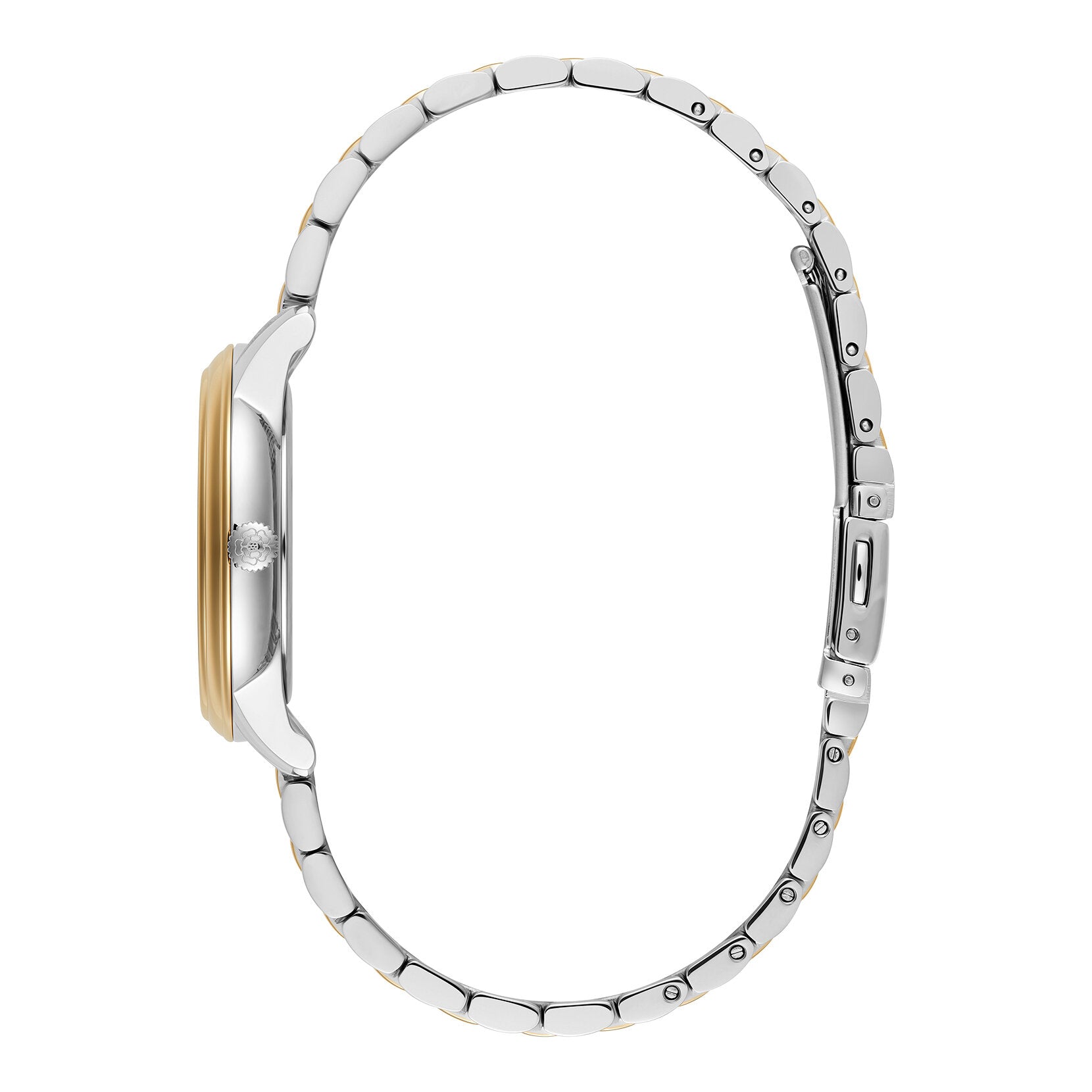 Olivia Burton Classic 32mm Swirl Chalk Blue & Two Tone Bracelet Watch
