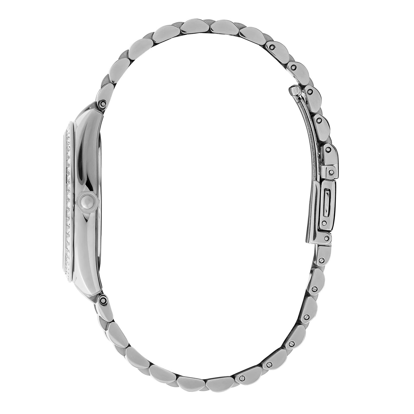 Olivia Burton Sports Luxe 34mm Bejewelled Mellow Rose & Silver Bracelet Watch