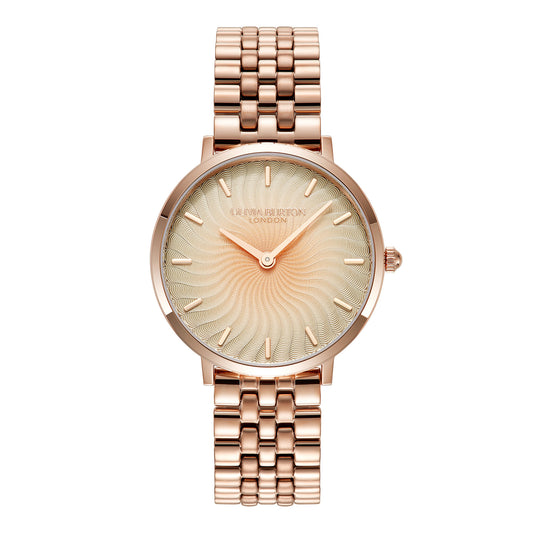 Olivia Burton Signature 35mm Radiant Sun Ombre & Rose Gold Bracelet Watch