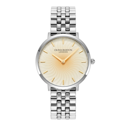 Olivia Burton Signature 35mm Radiant Sun Ombre & Silver Bracelet Watch
