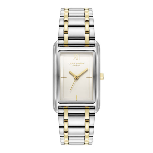 Olivia Burton Classic 23mm Grove White & Two Tone Bracelet Watch