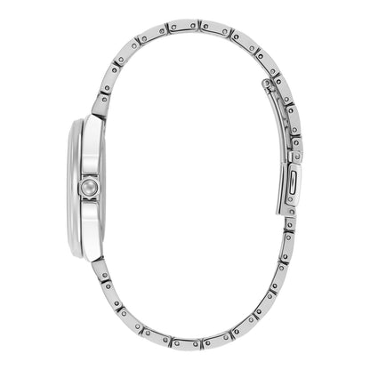Olivia Burton Sports Luxe 34mm Lustre Onyx & Silver Bracelet Watch