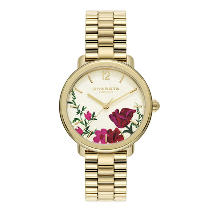 Olivia Burton Signature 36mm Vintage Floral Gold Bracelet Watch