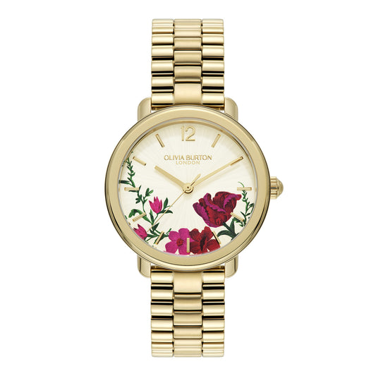 Olivia Burton Signature 36mm Vintage Floral Gold Bracelet Watch