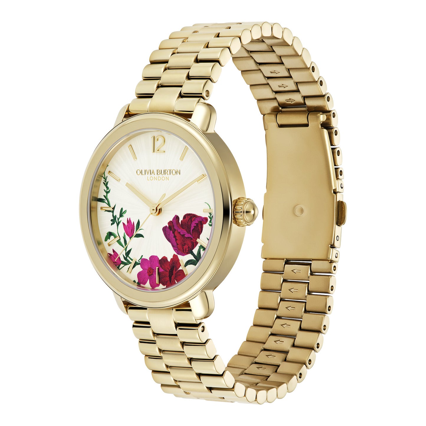 Olivia Burton Signature 36mm Vintage Floral Gold Bracelet Watch