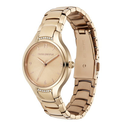 Olivia Burton Classic 34mm Lea Rose Gold Bracelet Watch