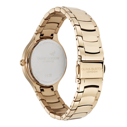 Olivia Burton Classic 34mm Lea Rose Gold Bracelet Watch