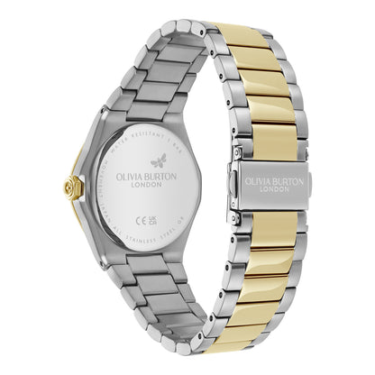 Olivia Burton Sports Luxe 33mm Hexa Gold & Two Tone Bracelet Watch