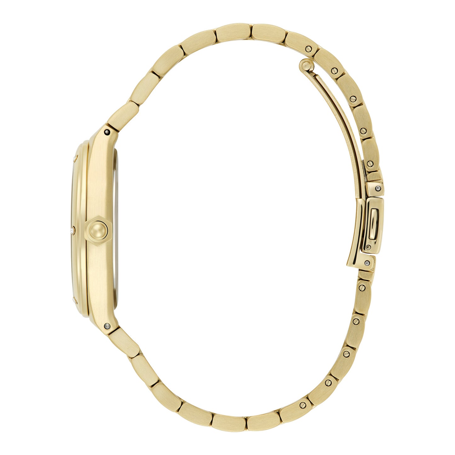 Olivia Burton Sports Luxe 33mm Hexa Black & Gold Bracelet Watch