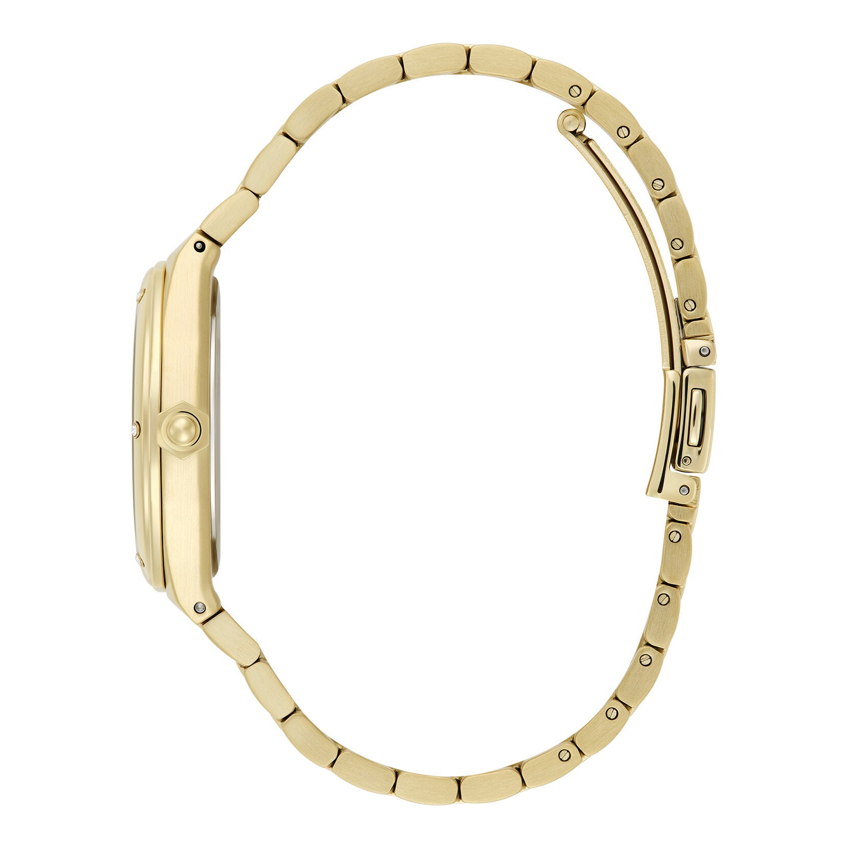 Olivia Burton Sports Luxe 33mm Hexa Black & Gold Bracelet Watch