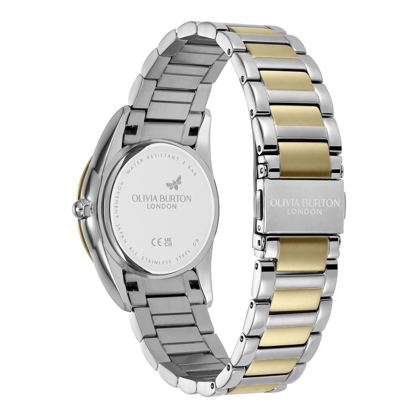 Olivia Burton Classic 34mm Glowful Ivory & Two Tone Bracelet Watch