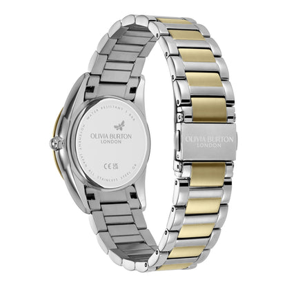 Olivia Burton Classic 34mm Glowful Ivory & Two Tone Bracelet Watch