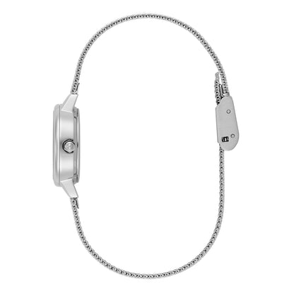 Olivia Burton Classic 23mm Mini Primrose & Silver Mesh Watch