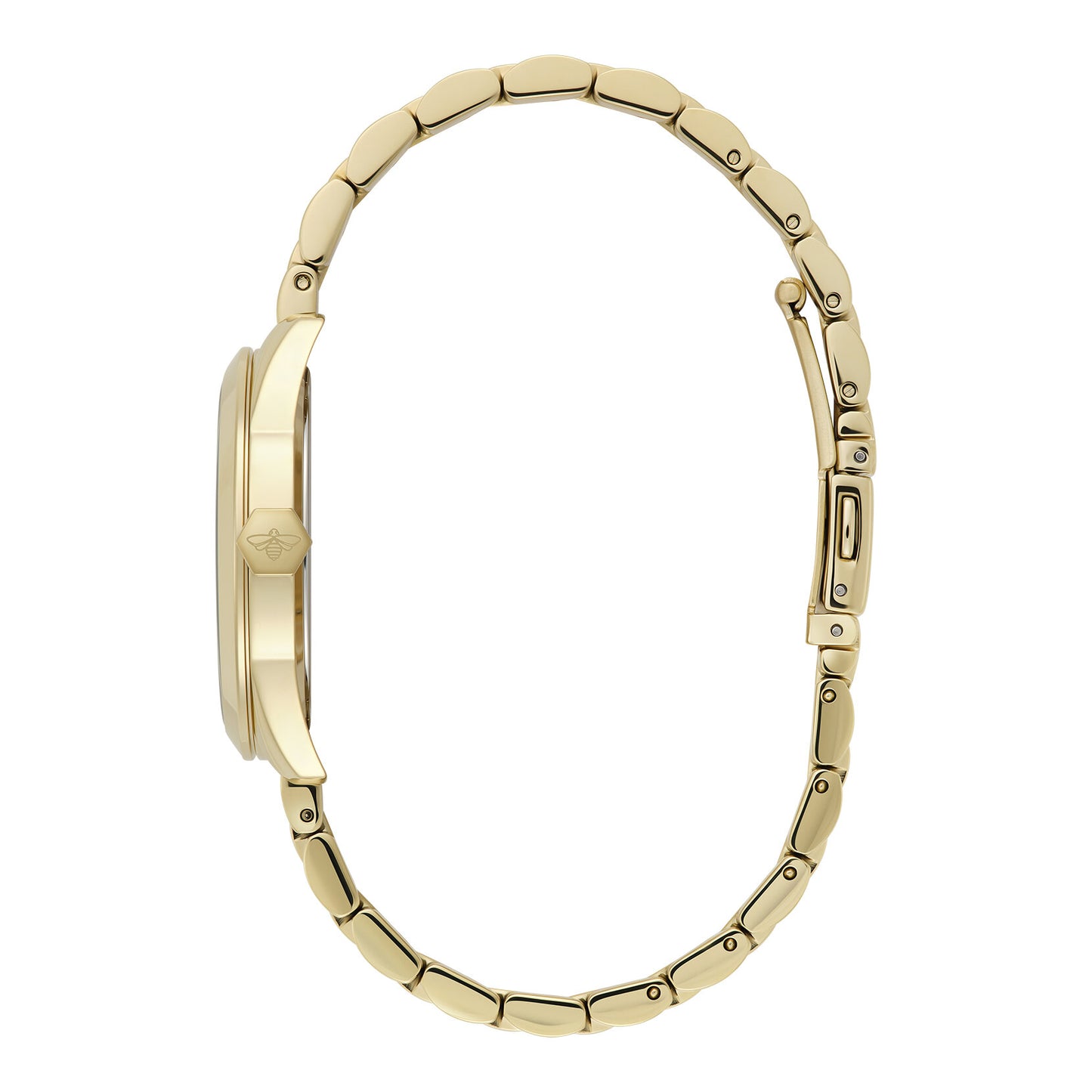 Olivia Burton Sports Luxe 34mm Geo Black & Gold Bracelet Watch