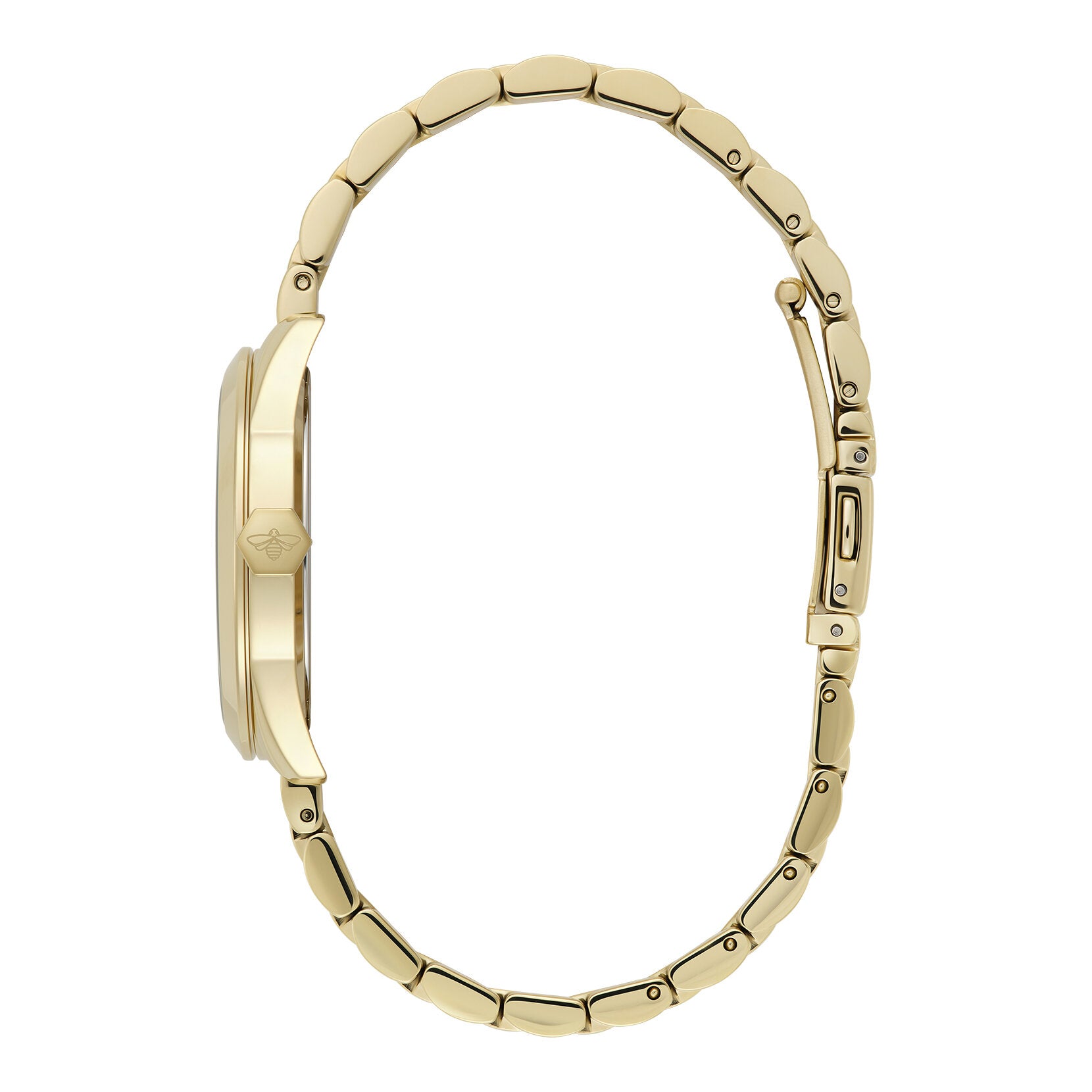 Olivia Burton Sports Luxe 34mm Geo Black & Gold Bracelet Watch