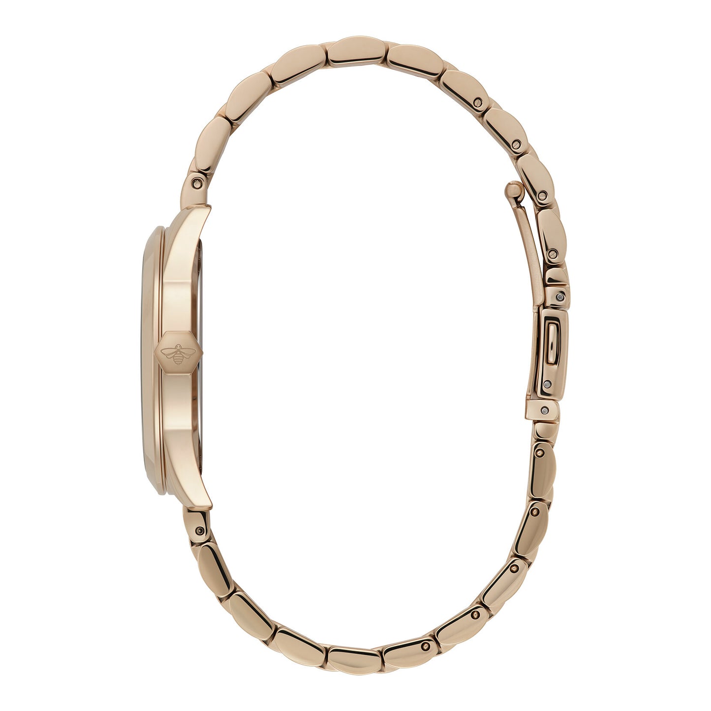 Olivia Burton Sports Luxe 34mm Geo Ivory & Rose Gold Bracelet Watch
