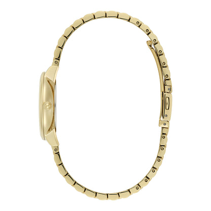 Olivia Burton Signature 28mm Honeycomb Ultra Slim Forest Green & Gold Bracelet Watch