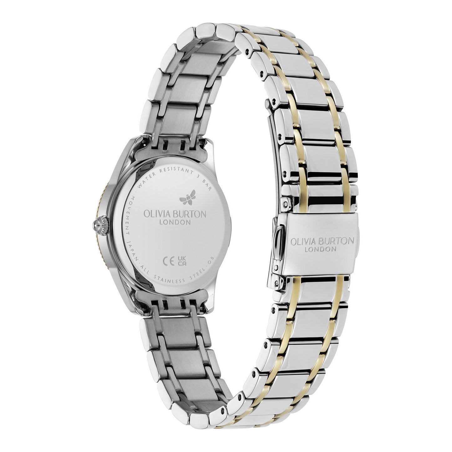 Olivia Burton Sports Luxe 28mm Egerton Forest Green & Two Tone Bracelet Watch