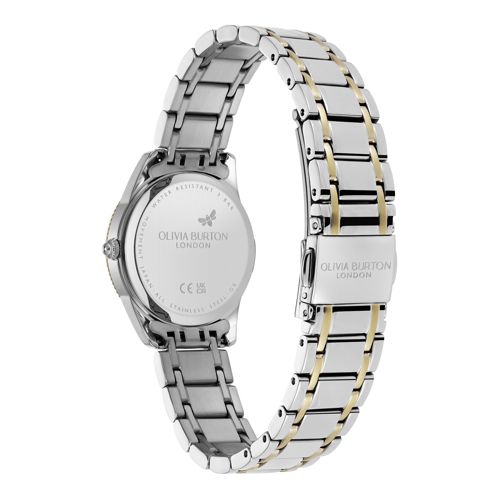 Olivia Burton Sports Luxe 28mm Egerton Forest Green & Two Tone Bracelet Watch