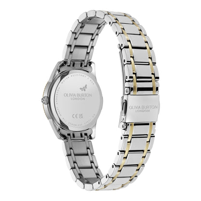 Olivia Burton Sports Luxe 28mm Egerton Forest Green & Two Tone Bracelet Watch