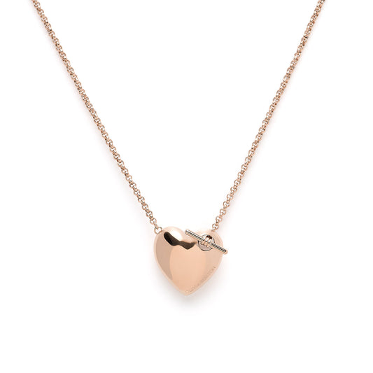 Olivia Burton Classic Knot Heart Rose Gold Necklace