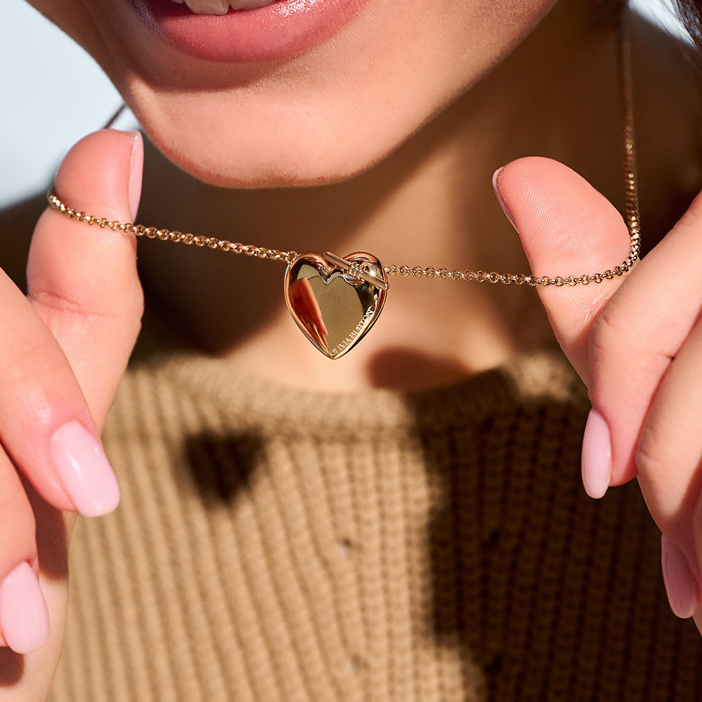 Olivia Burton Classic Knot Heart Gold Necklace