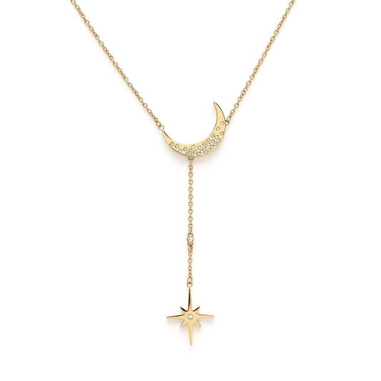 Olivia Burton Celestial North Star & Moon Gold Necklace