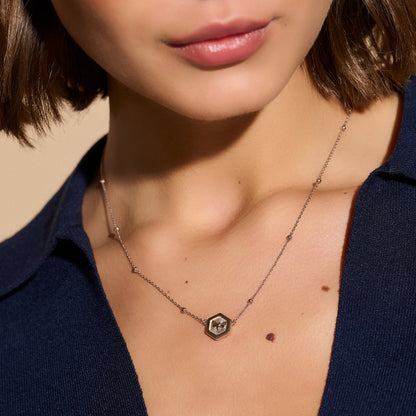 Olivia Burton Signature Minima Bee Carnation Gold Pendant Necklace