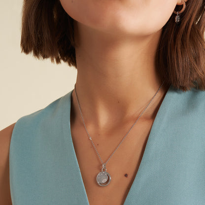 Olivia Burton Celestial Celestial Sun Silver Tone Pendant Necklace