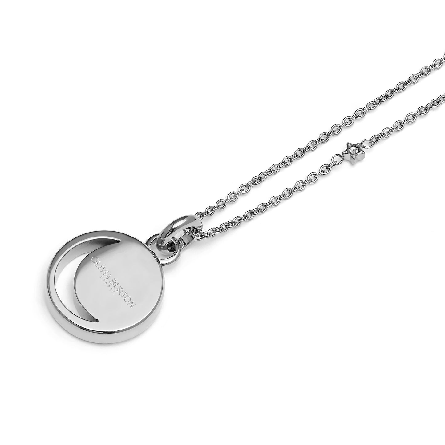 Olivia Burton Celestial Celestial Sun Silver Tone Pendant Necklace