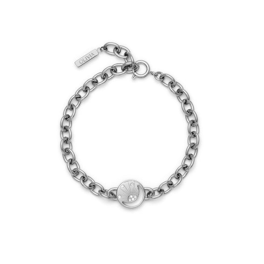 Olivia Burton Celestial Celestial Sun Silver Tone Bracelet