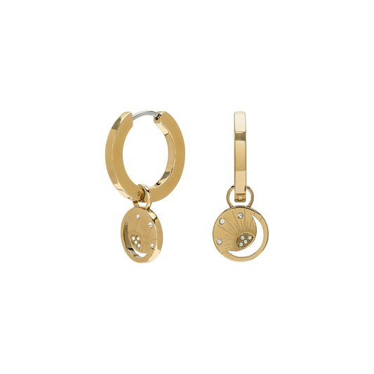 Olivia Burton Celestial Celestial Sun Gold Plated Hoop Earrings