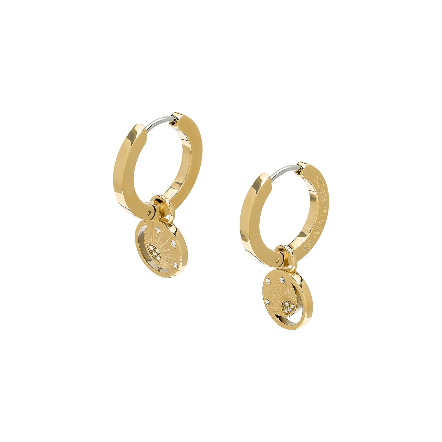 Olivia Burton Celestial Celestial Sun Gold Plated Hoop Earrings