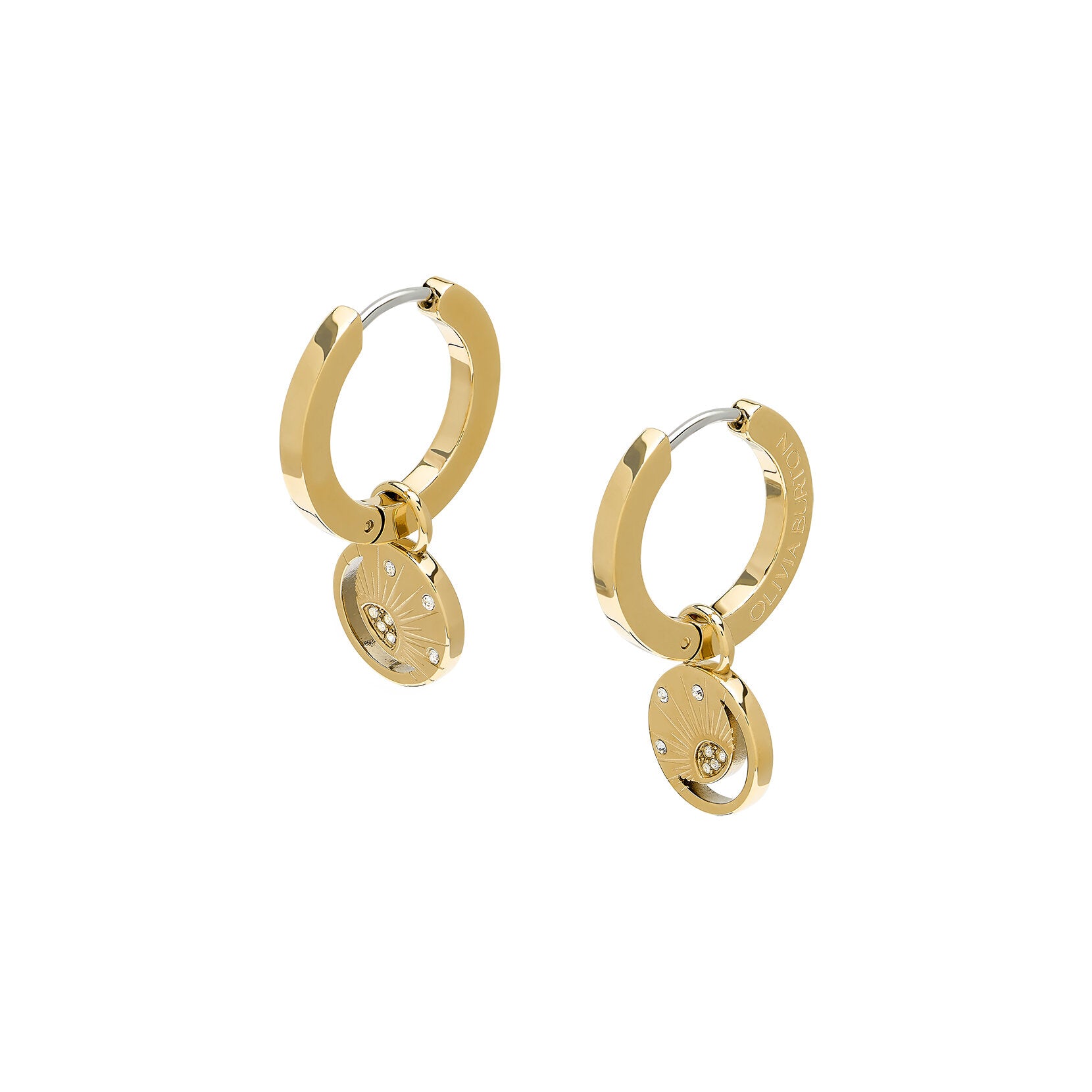 Olivia Burton Celestial Celestial Sun Gold Plated Hoop Earrings