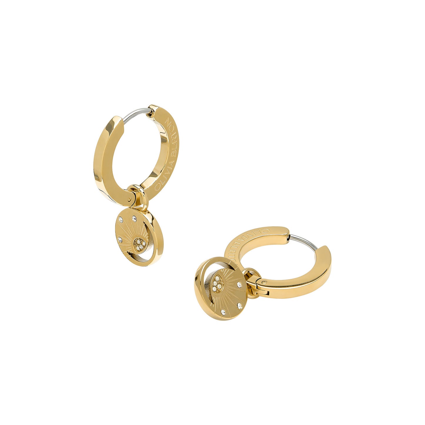 Olivia Burton Celestial Celestial Sun Gold Plated Hoop Earrings