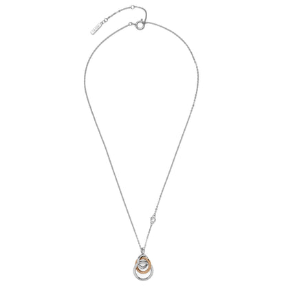 Olivia Burton Classic Encircle Silver & Rose Gold Plated Pendant Necklace