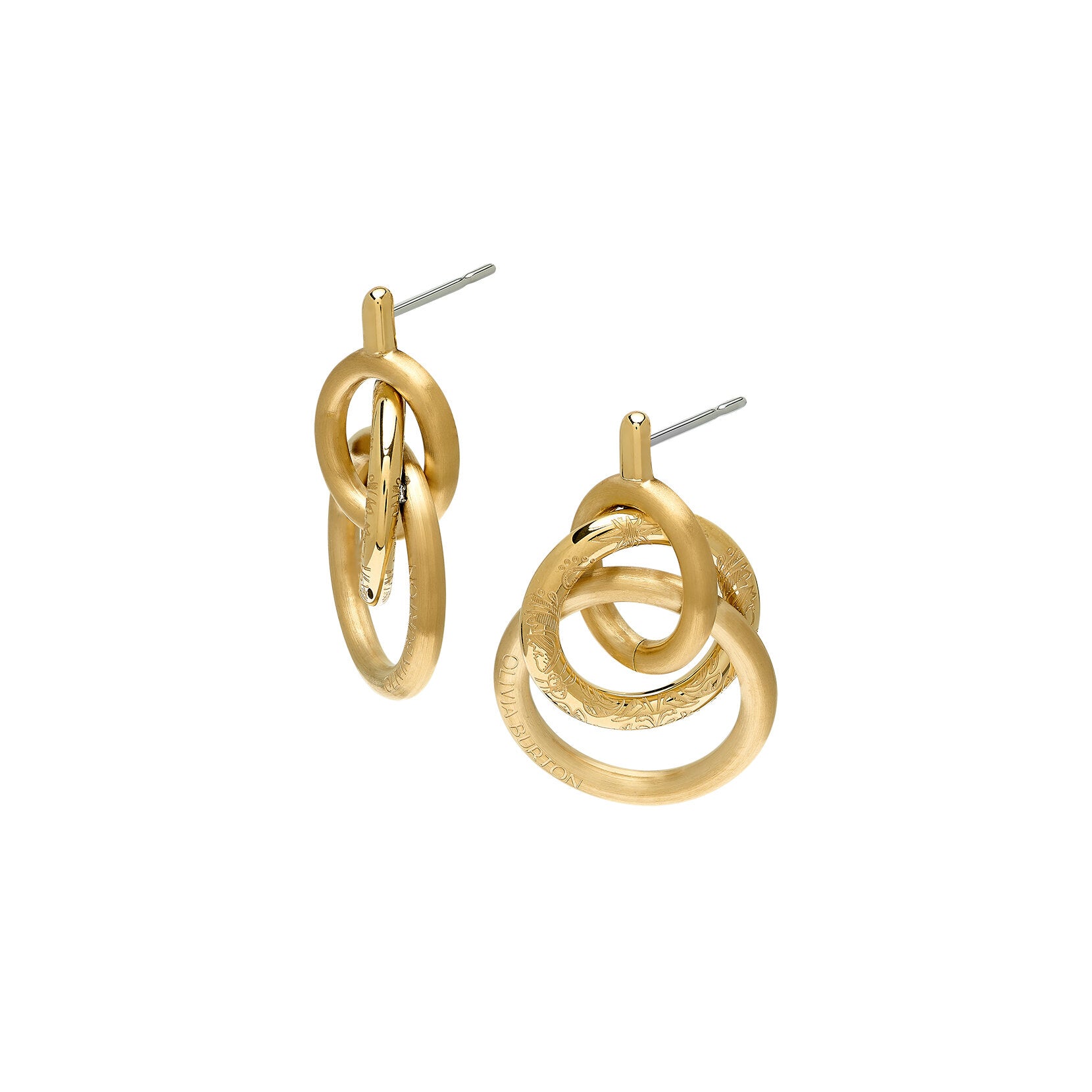 Olivia Burton Classic Encircle Gold Plated Earrings