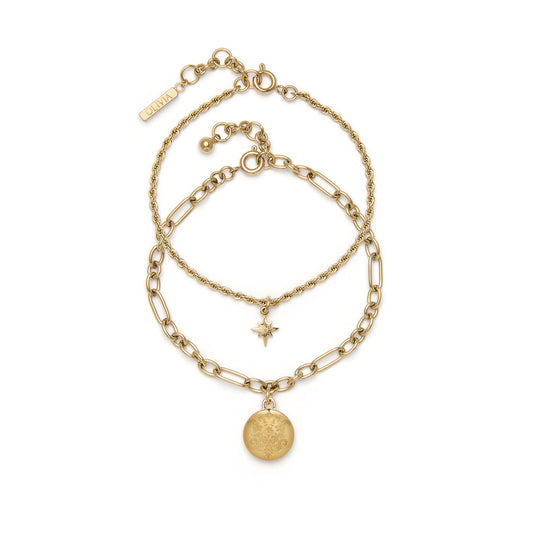 Olivia Burton Trend Edition Ever Stacked Gold Plated Multi-Chain Bracelet
