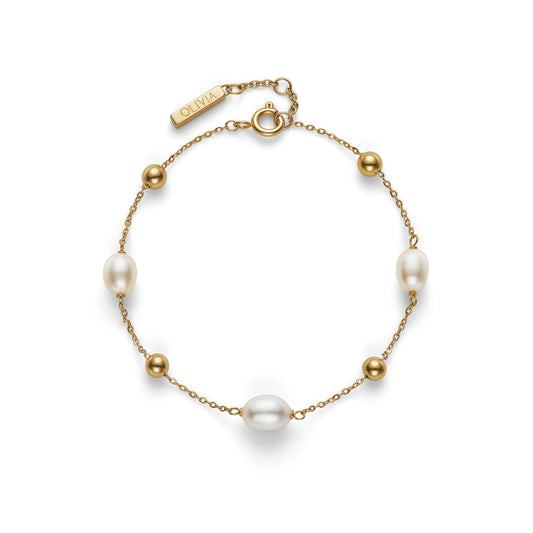 Olivia Burton Trend Edition By The Sea Pearl Gold Plated Bracelet