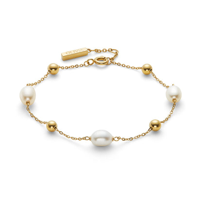 Olivia Burton Trend Edition By The Sea Pearl Gold Plated Bracelet