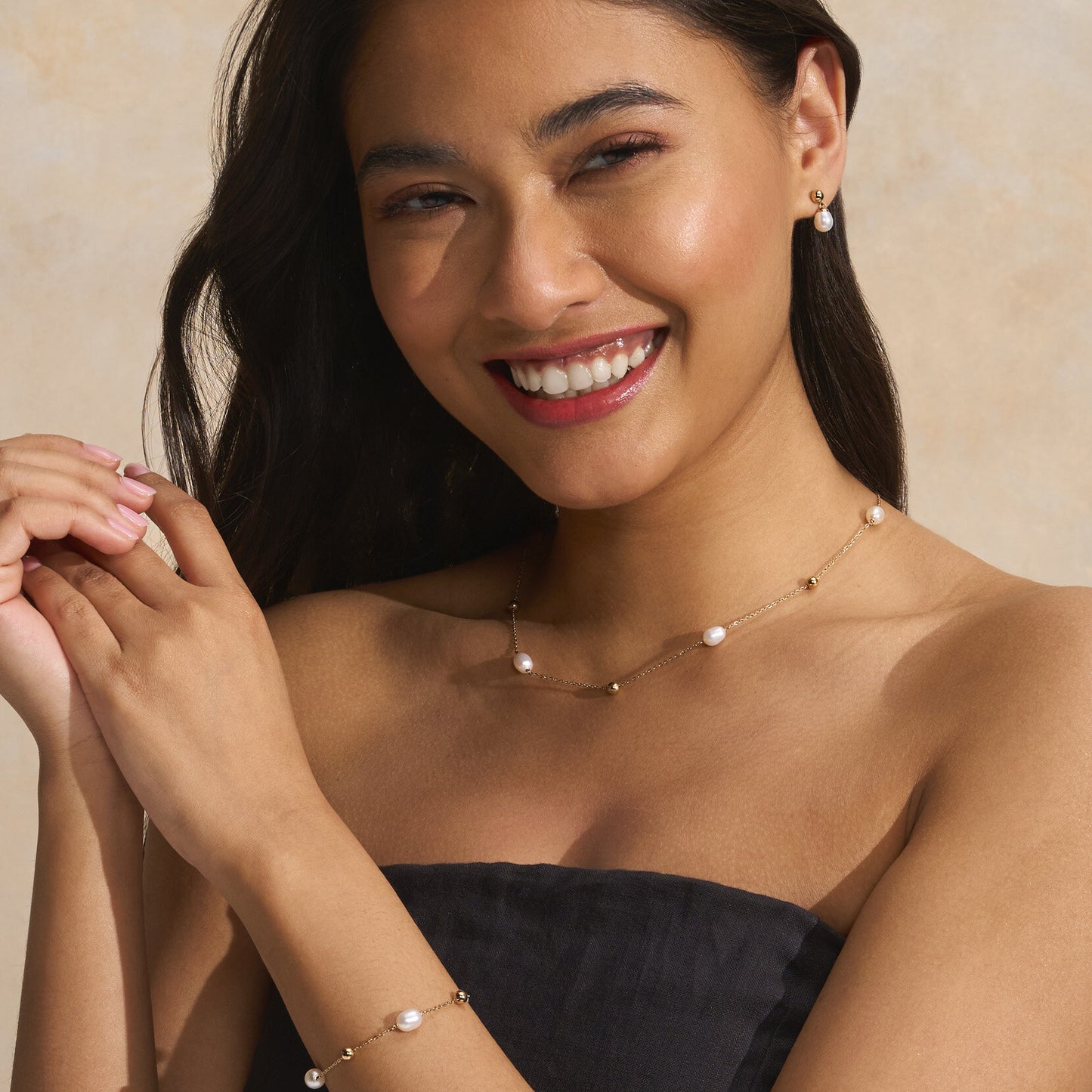 Olivia Burton Trend Edition By The Sea Pearl Gold Plated Bracelet
