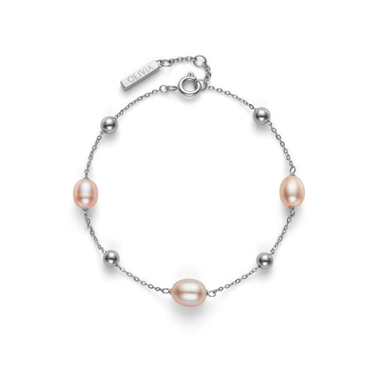 Olivia Burton Trend Edition By The Sea Pearl Silver Tone Bracelet