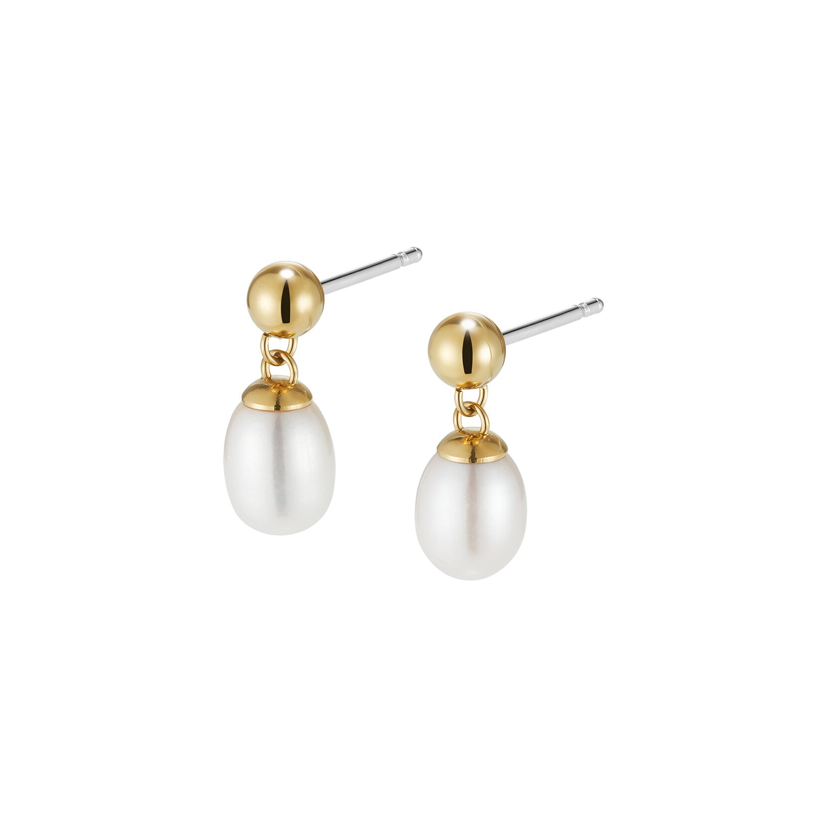 Olivia Burton Trend Edition By The Sea Pearl Gold Plated Drop Earrings