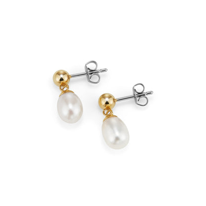 Olivia Burton Trend Edition By The Sea Pearl Gold Plated Drop Earrings