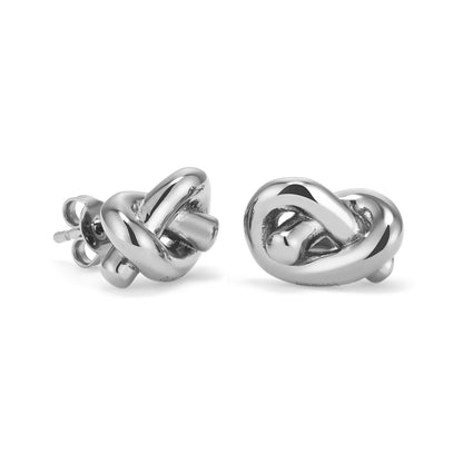 Olivia Burton Classic Lover's Knot Silver Tone Stud Earrings