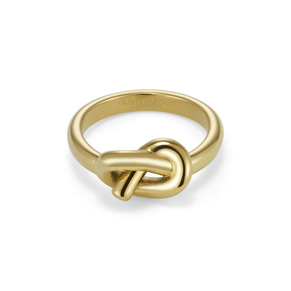 Olivia Burton Classic Lover's Knot Gold Plated Ring L